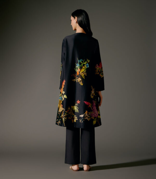 Flared A-Line Tunic Set in Chanderi Silk - Image 2