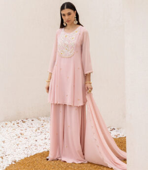 Anchal Peplum Suit With Sharara