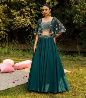 AASHVI CROP BLOUSE WITH SKIRT