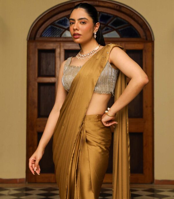 KHWAISH DRAPE SAREE - Image 3