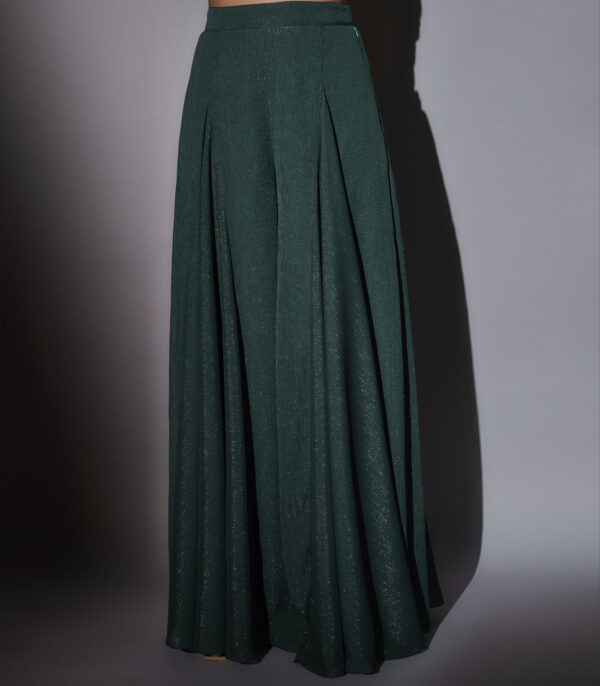 JUNE HEAVY EMBELLISHED SHORT JACKET WITH FRILL AND SHARARA - Image 3