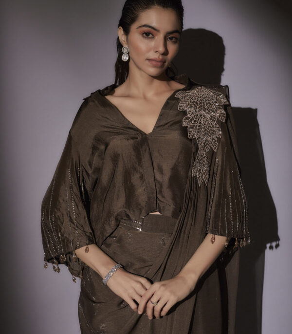 RICHA PRE DRAPED SAREE - Image 3