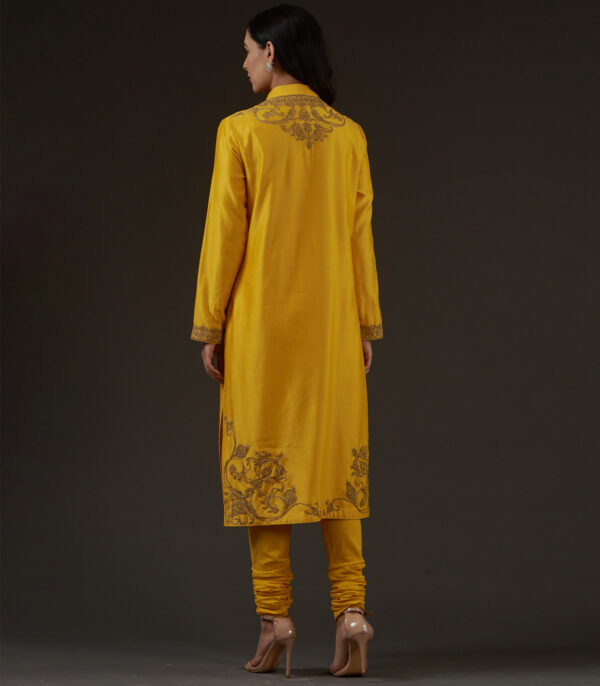 Embroidered straight kurta set - Image 2
