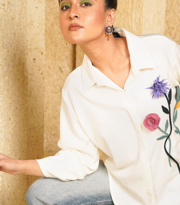3D floral shirt - Image 3