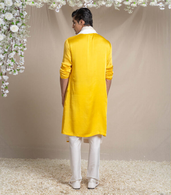 Yellow Kurta Set With Dupatta - Image 2