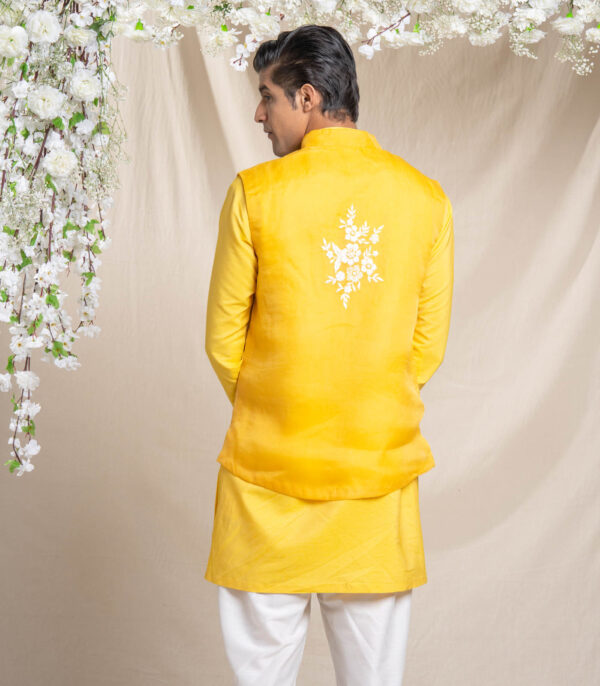 Yellow Organza Bundi Set - Image 3
