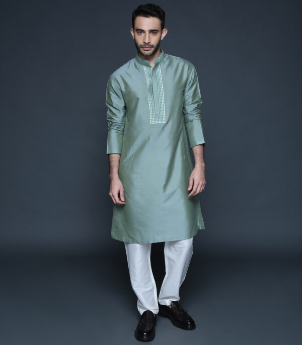Vintage Green Kurta Set