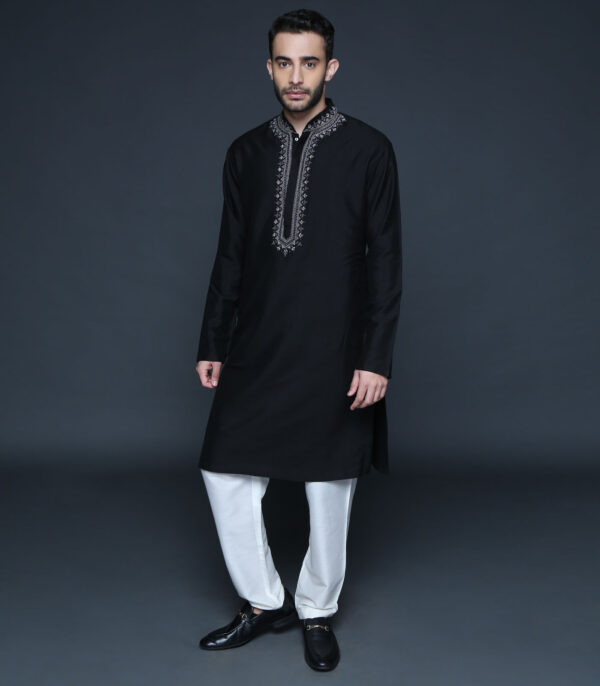 Black Kurta Set - Image 2