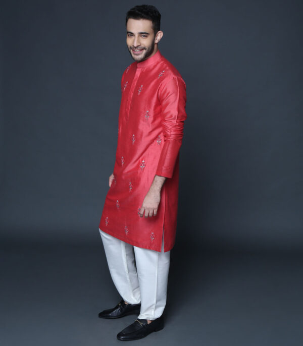 Coral Kurta Set - Image 3