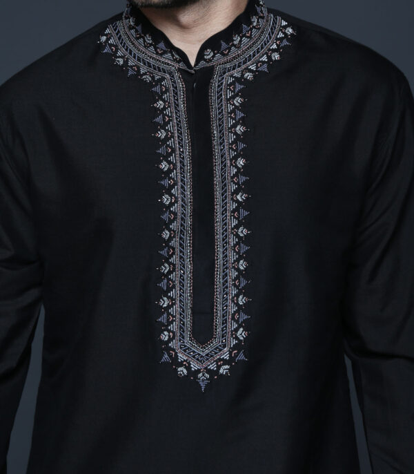Black Kurta Set - Image 3