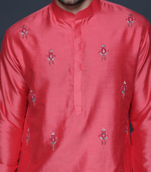 Coral Kurta Set - Image 4