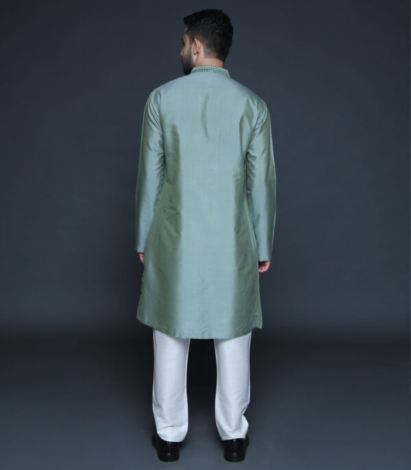 Vintage Green Kurta Set - Image 4