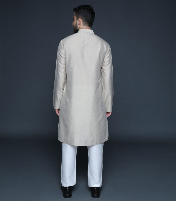 Stone Grey Kurta Set - Image 4