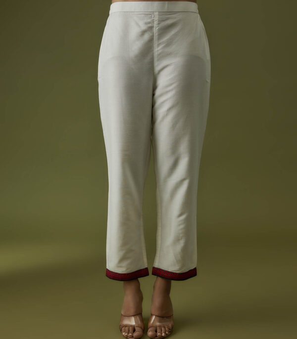 All Over Hand Embroidered Motif Kurta Pant Set - Image 5