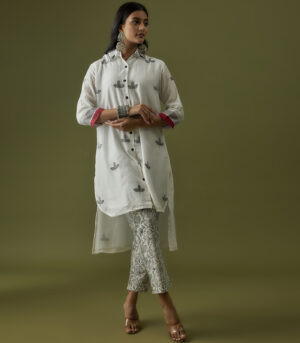 Ivory Hand Block Printed Coord Set