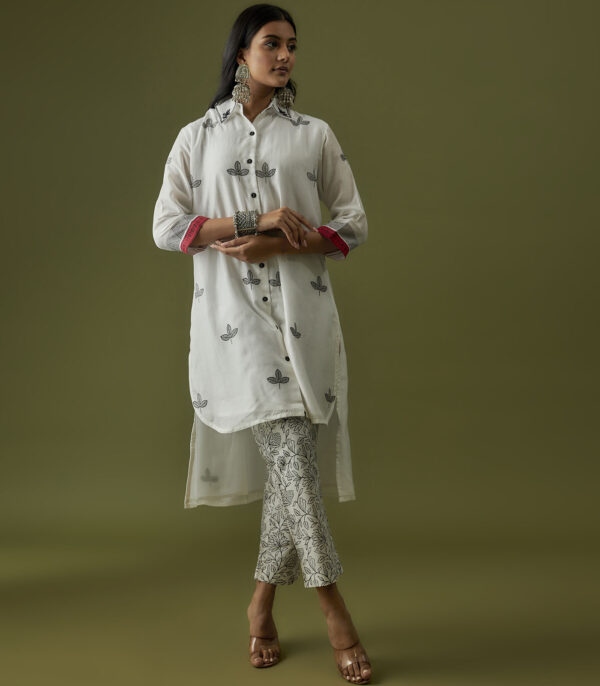 Ivory Hand Block Printed Coord Set