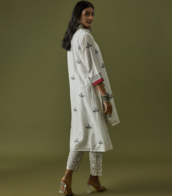 Ivory Hand Block Printed Coord Set - Image 3