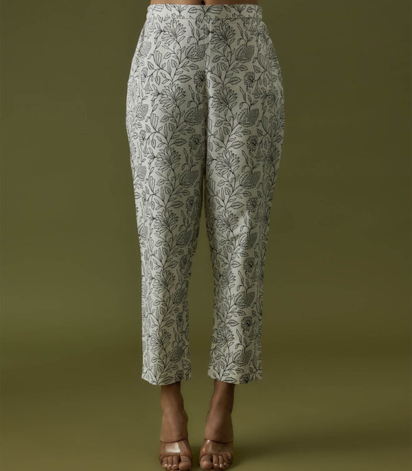 Ivory Hand Block Printed Coord Set - Image 4