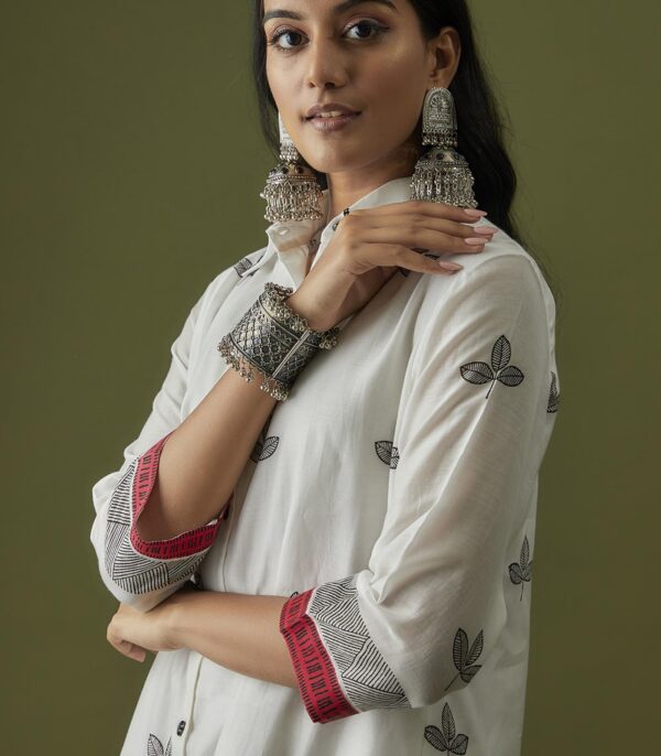 Ivory Hand Block Printed Coord Set - Image 2