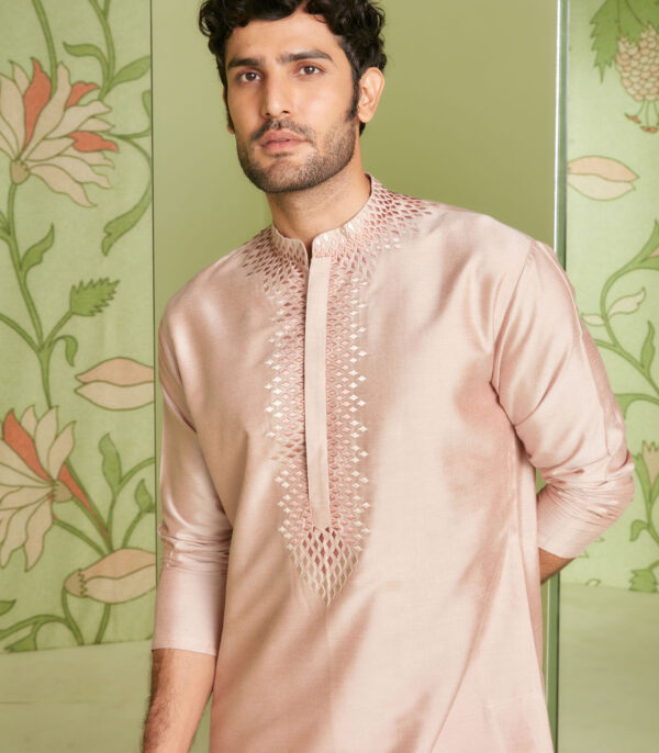 Old Rose Kurta Set - Image 3