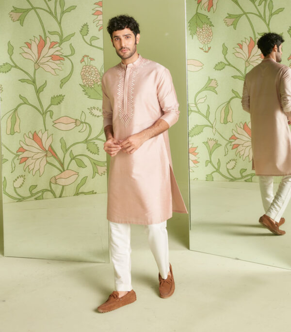 Old Rose Kurta Set - Image 4