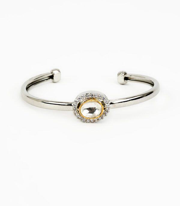 Gold Plated Zircon Womens Kadas - Image 3