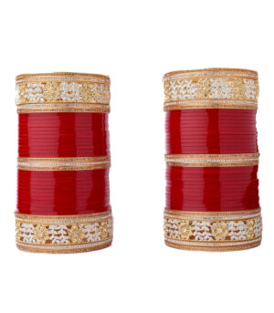 Red Womens Pair of Chuda Set