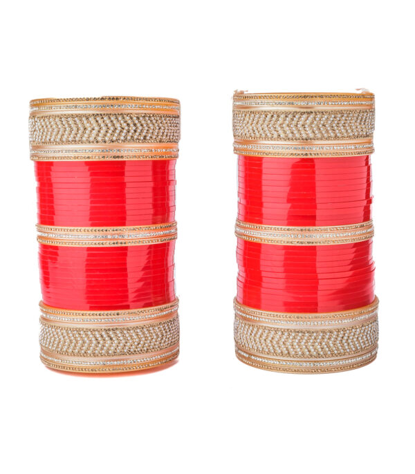 Red Womens Pair of Chuda Set