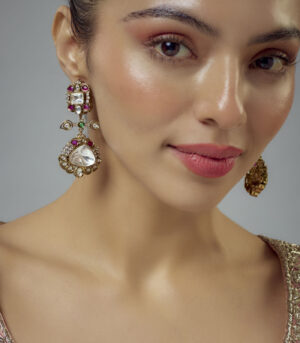 Multicolored Zircon Womens Pair of Danglers Earrings