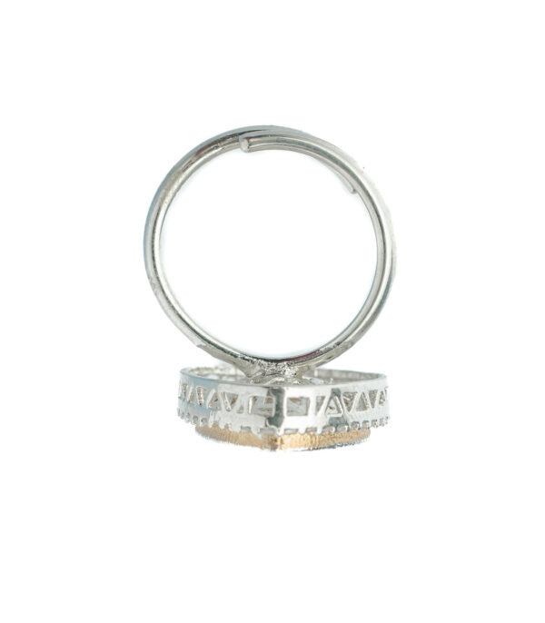 Gold Plated Womens Zircon Ring - Image 3