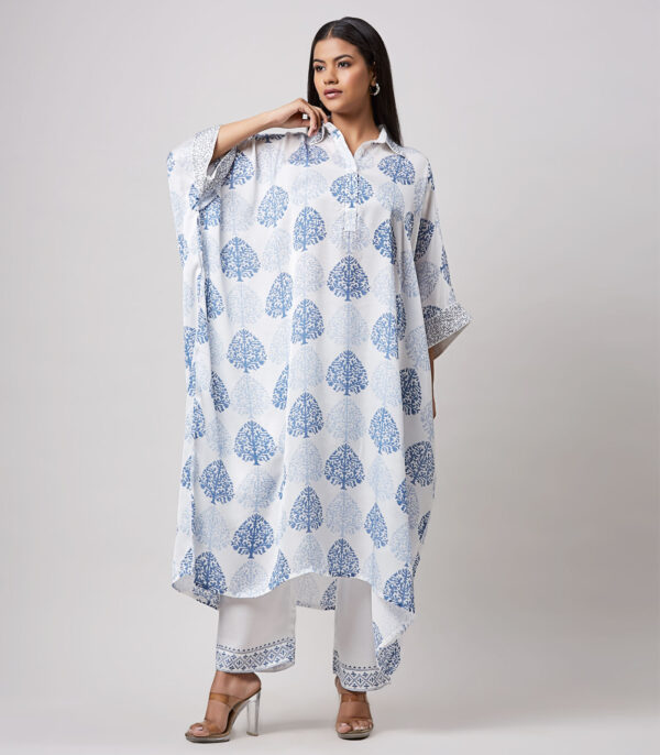 MODAL MUGHAL MOTIF KAFTAN SET - Image 3