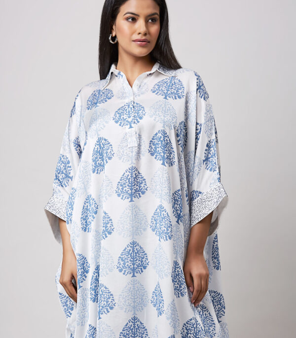MODAL MUGHAL MOTIF KAFTAN SET - Image 4