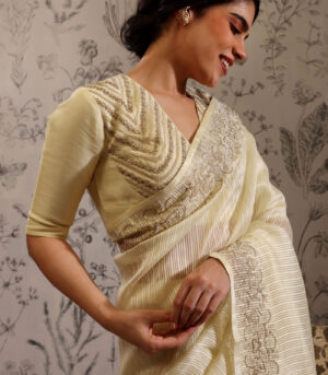 Jhilika - Blouse- Yellow