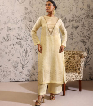 Sukanda - Kurta Set- Yellow