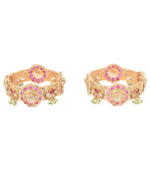 Gold Plated Temple Bangles