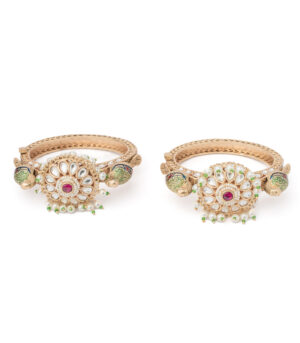 Gold Plated Kundan/Polki Bangles