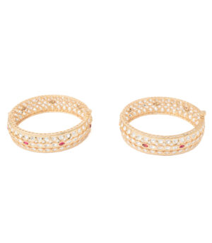 Gold Plated Kundan/Polki Bangles