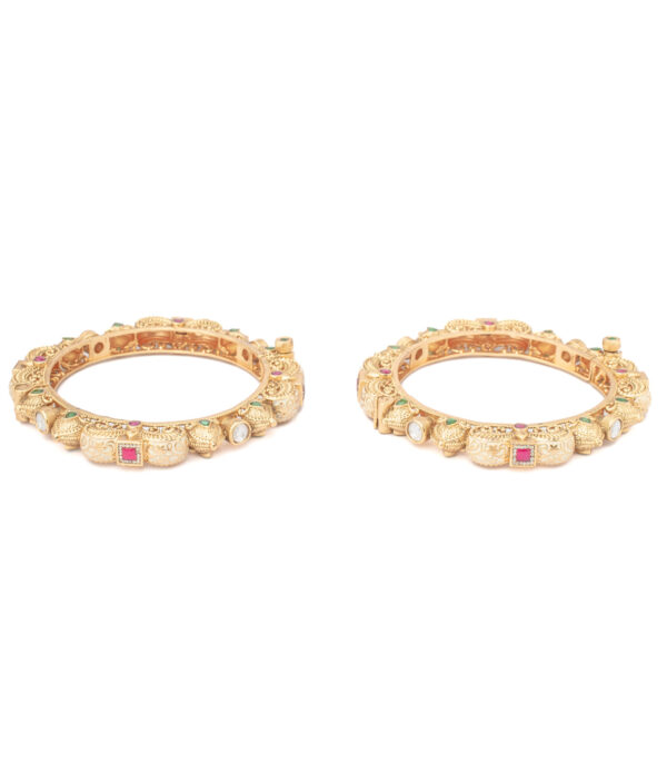 Gold Plated Temple Bangles