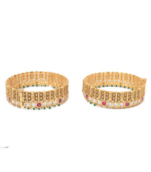 Gold Plated Temple Bangles