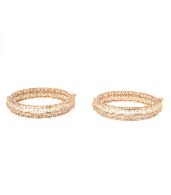 Gold Plated Kundan/Polki Bangles