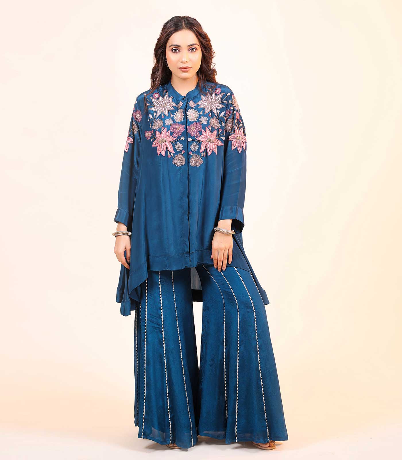 Elegant blue co-ord set