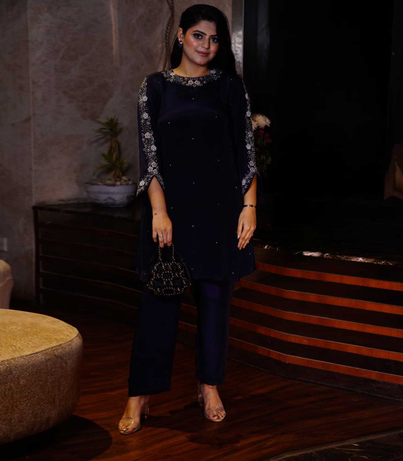 Navy blue Co-ord Set