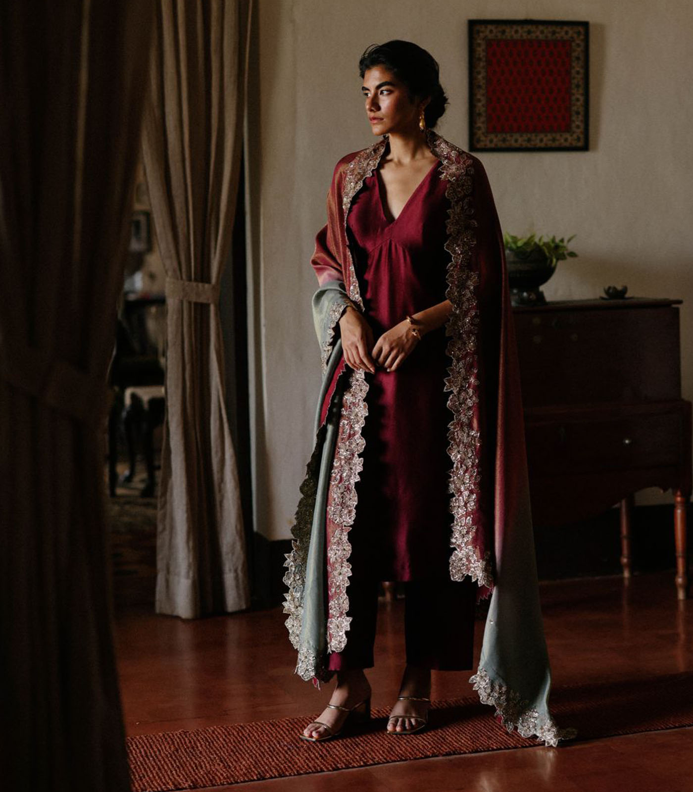 Sage-Berry kurta set