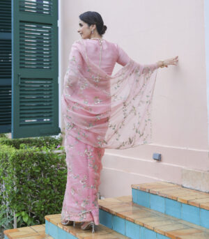 JUNGLE WALK ROSE GARDEN SAREE