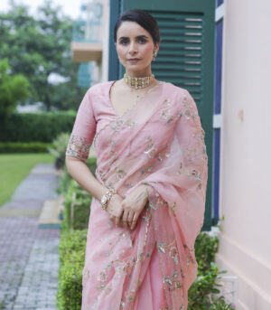 JUNGLE WALK ROSE GARDEN SAREE