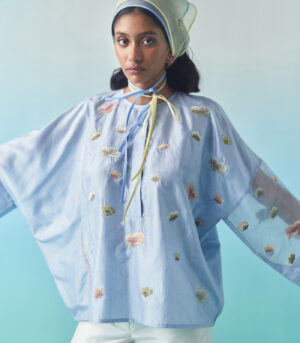 Sky poppy flower top