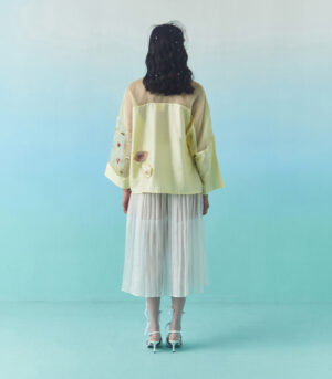 Lemon poppy flower top