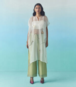 Cocoon sheer overlay- off white