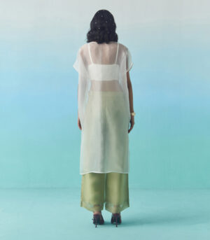 Cocoon sheer overlay- off white