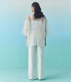 Sheer summer bloom top